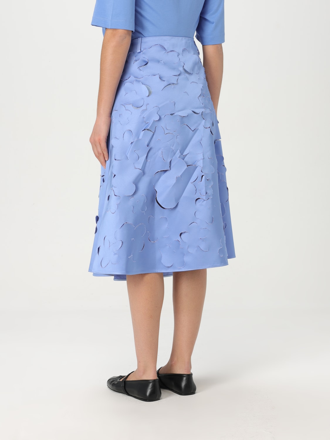 スカート MARNI Woman Skirt Gnawed Blue GOMA0711S0USR009 00B26 MARNI: Skirt woman - Gnawed Blue | Marni skirt