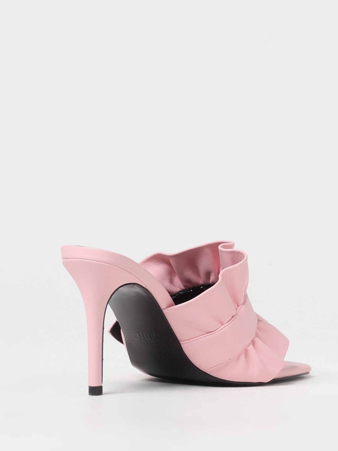 VERSACE JEANS COUTURE SANDALIAS DE TACÓN: Sandalias planas mujer Versace Jeans Couture, Rosa - Img 3