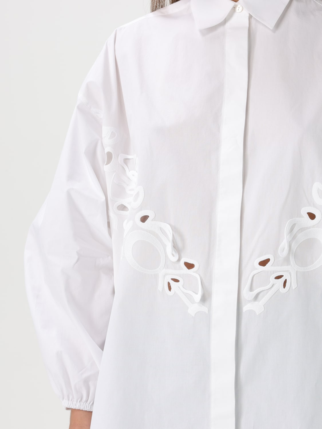 DONDUP: Dress woman - White | Dondup shirt DA432PF0010DXXXW