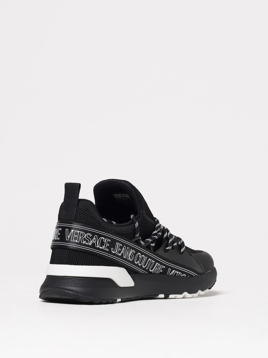 VERSACE JEANS COUTURE SNEAKERS: Sneakers Versace Jeans Couture in mesh e gomma , Nero - Img 3