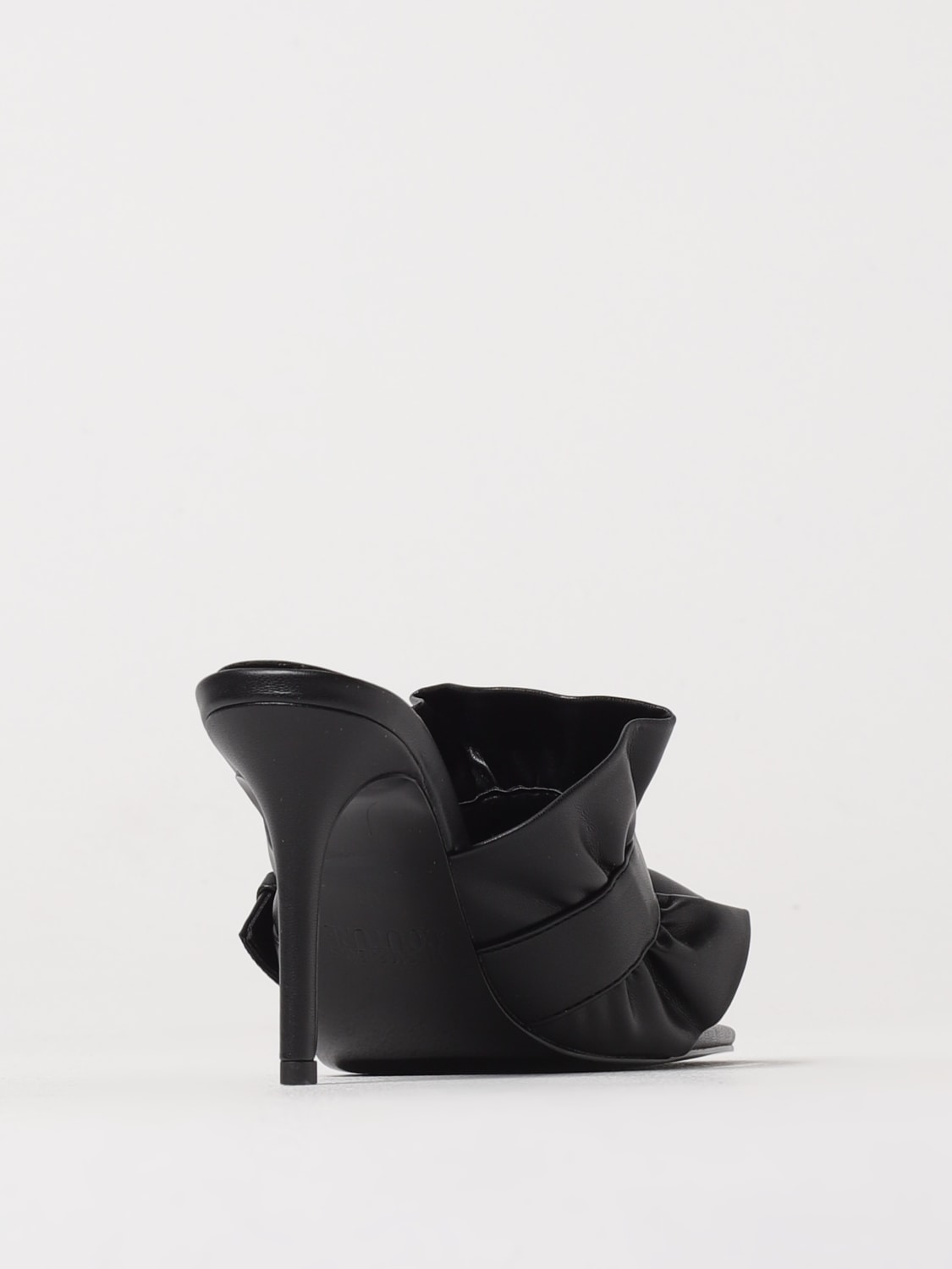 VERSACE JEANS COUTURE SANDALES À TALONS: Sandales plates femme Versace Jeans Couture, Noir - Img 3