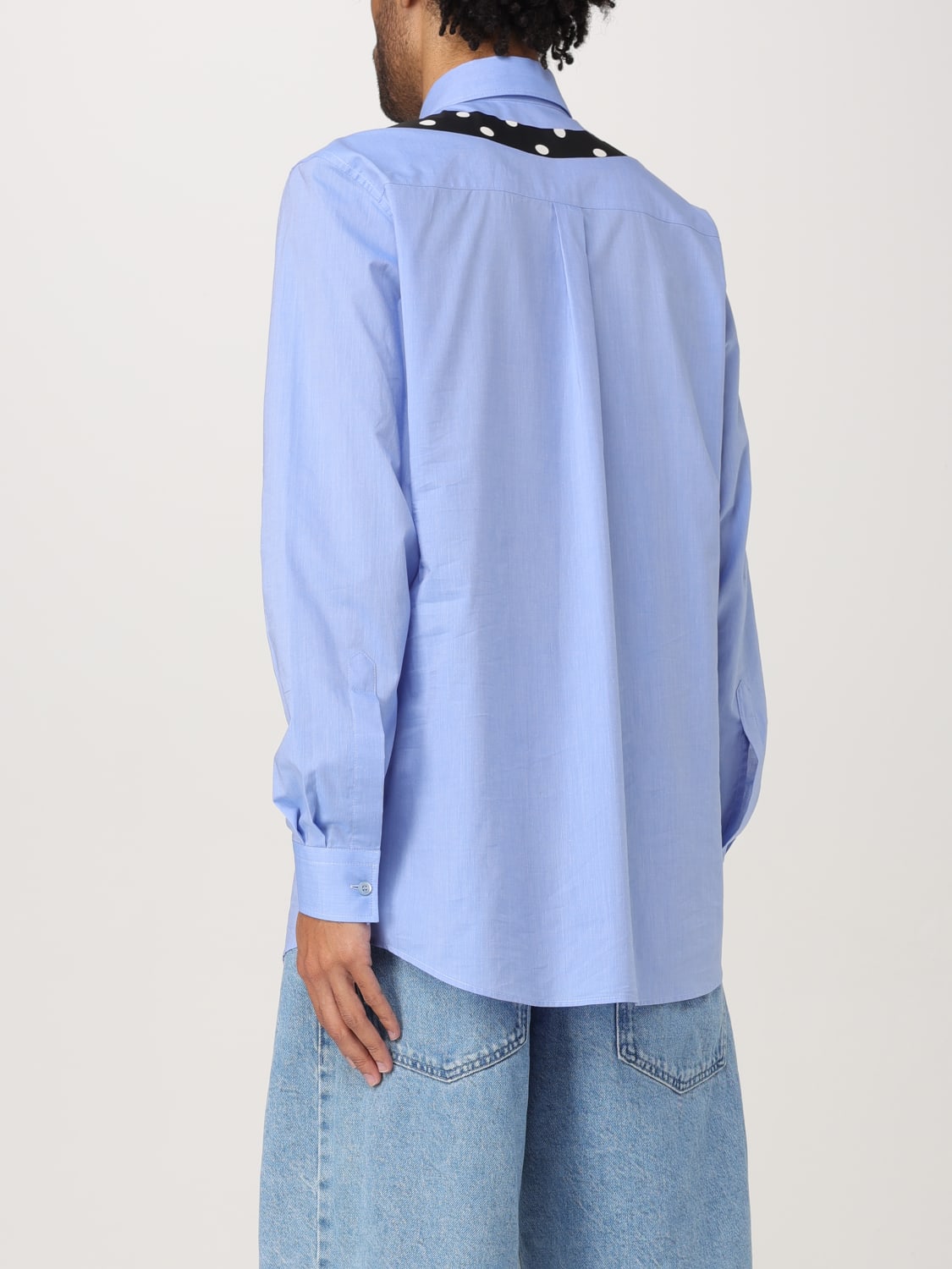 MOSCHINO COUTURE SHIRT: Shirt men Moschino Couture, Gnawed Blue - Img 3
