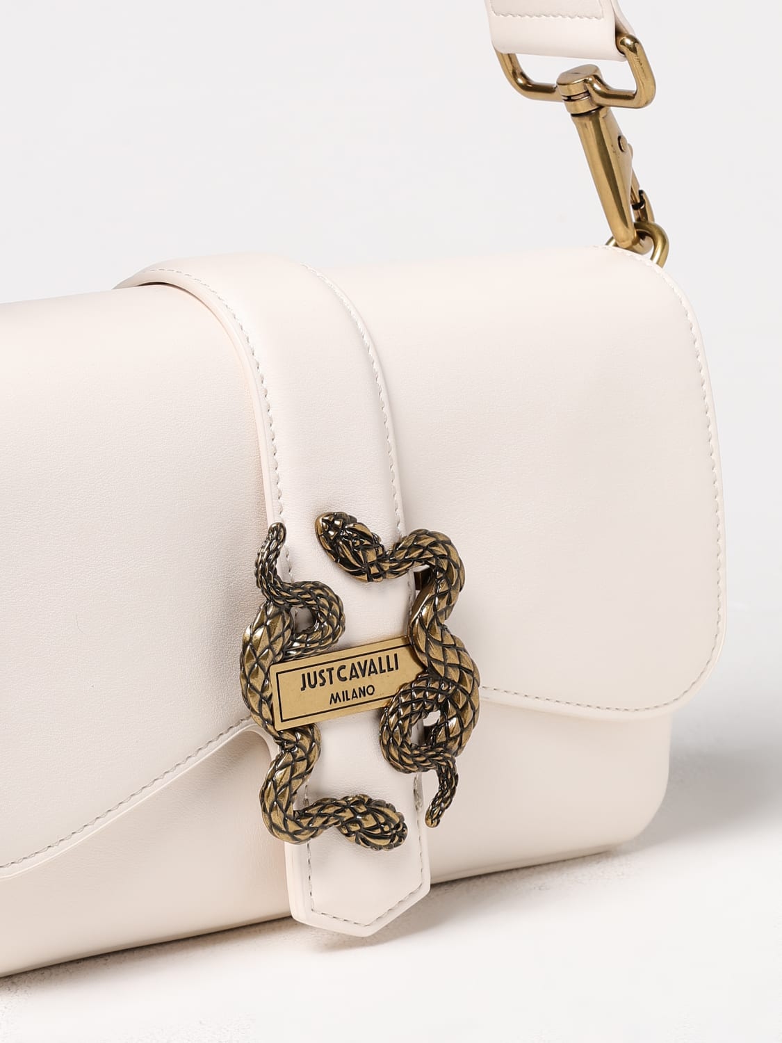 JUST CAVALLI BORSA A SPALLA: Borsa Just Cavalli in pelle sintetica , Bianco - Img 3
