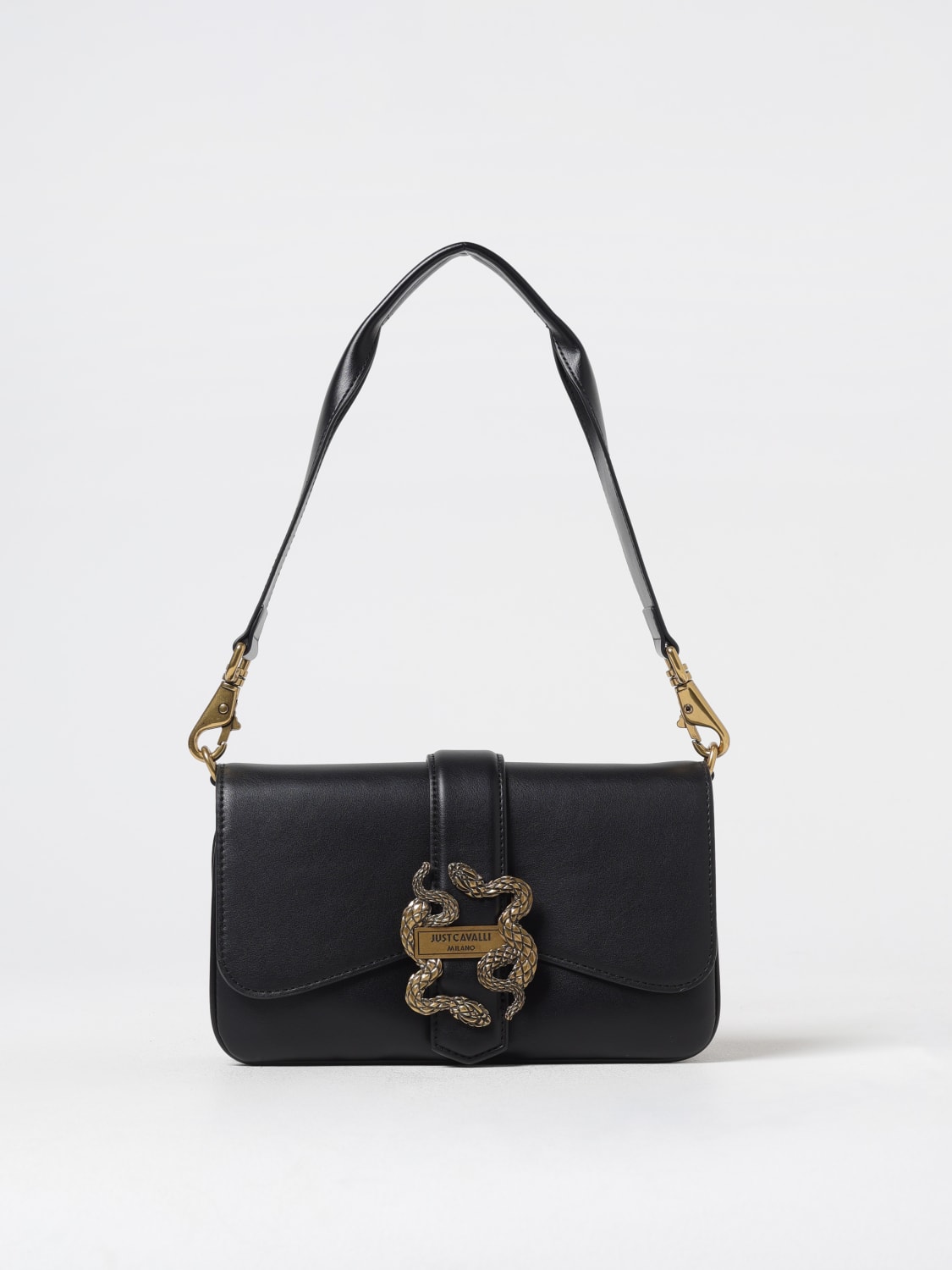 JUST CAVALLI BORSA A SPALLA: Borsa Just Cavalli in pelle sintetica , Nero - Img 1