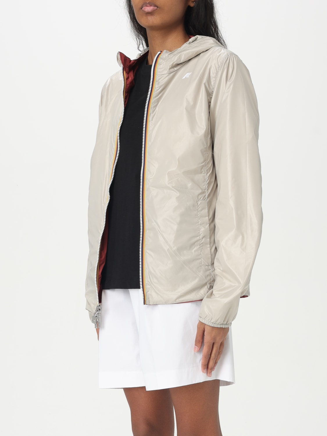 ジャケット K-WAY Woman Jacket Green K41317W B0W K-WAY: women's jacket - Green | K-Way jacket K41317W online