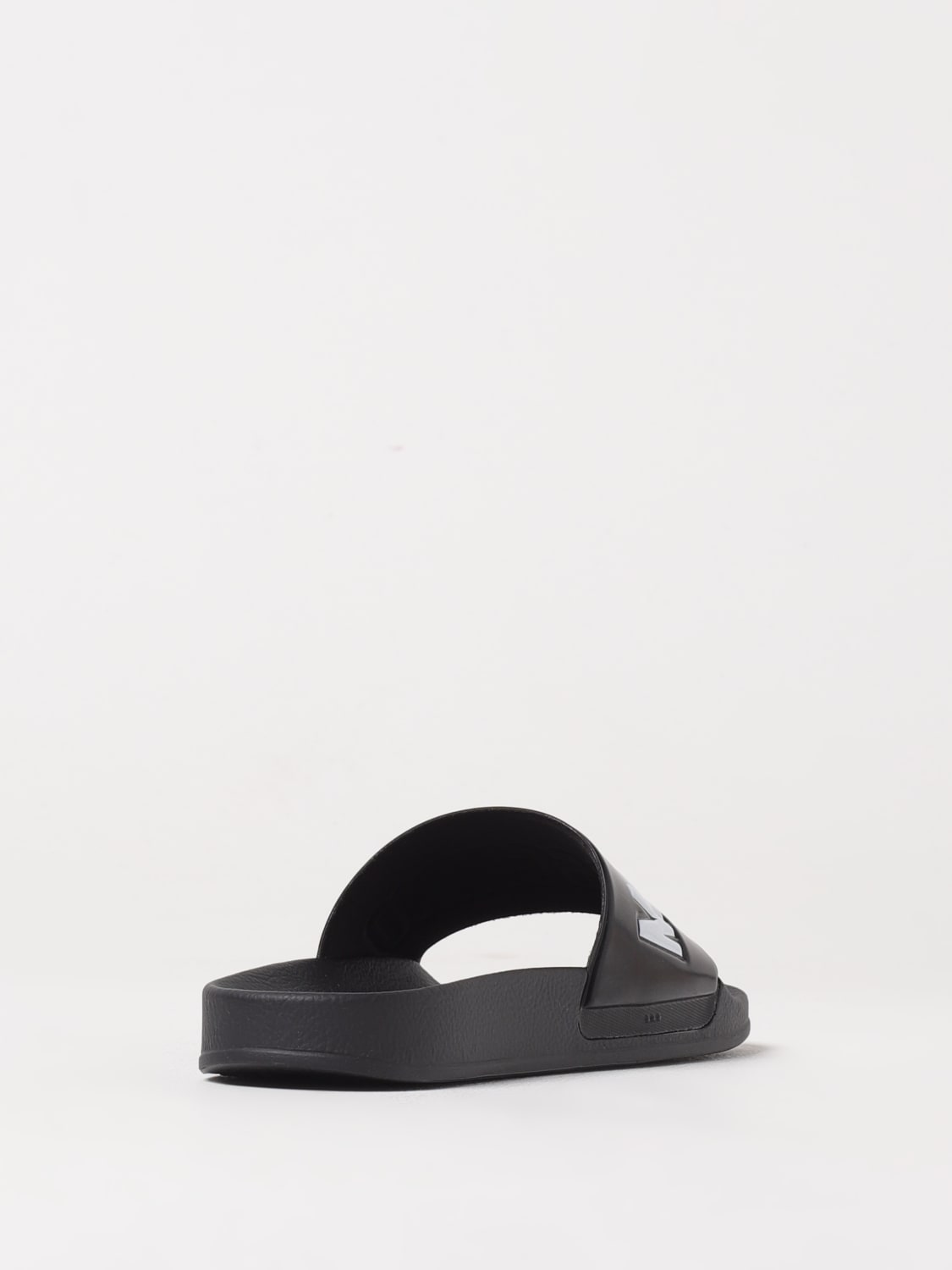 MOSCHINO COUTURE SANDALI: Sliders Moschino Couture in gomma con logo , Nero - Img 3