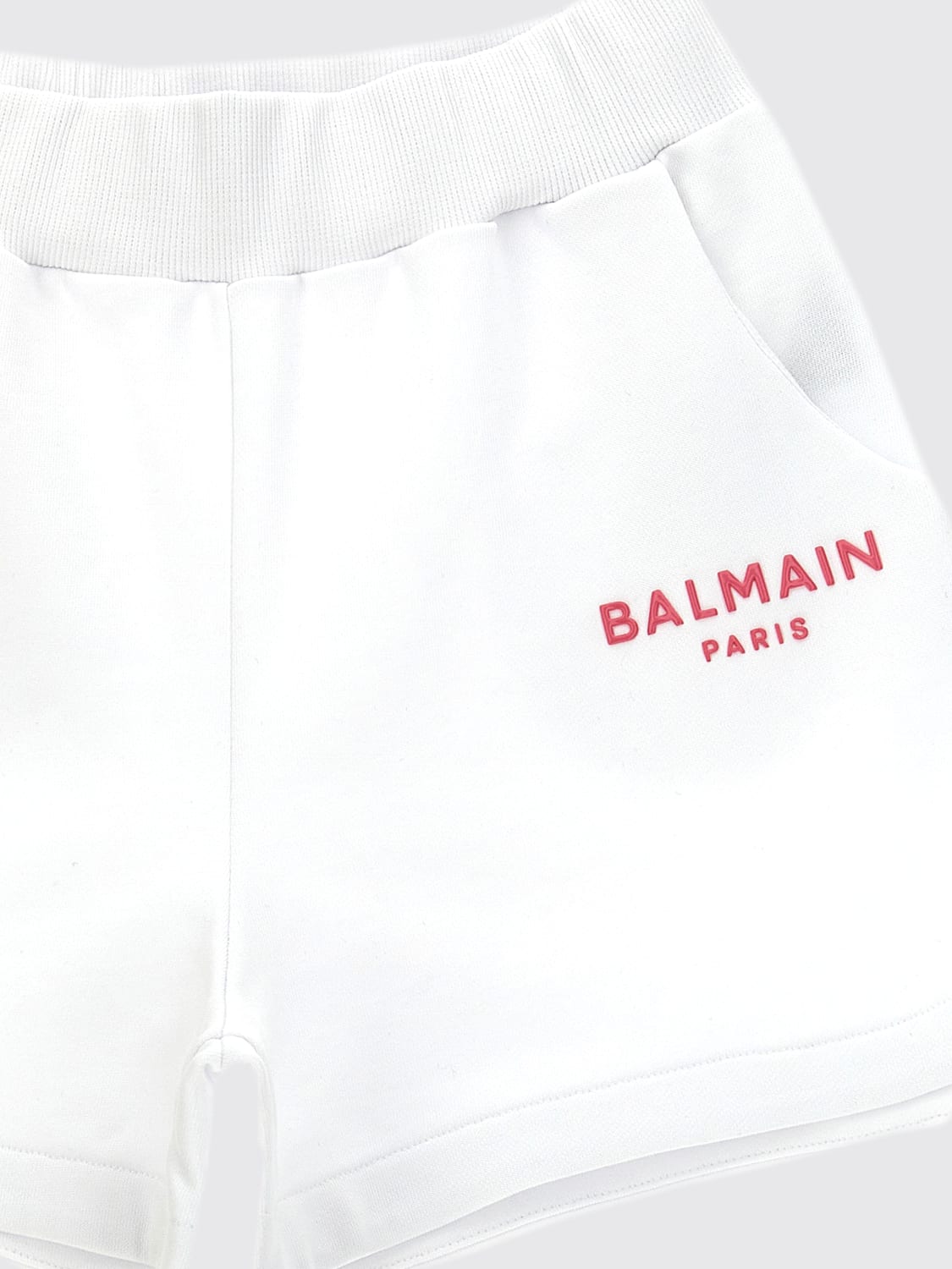 BALMAIN SHORTS: Shorts kinder Balmain, Weiß - Img 3