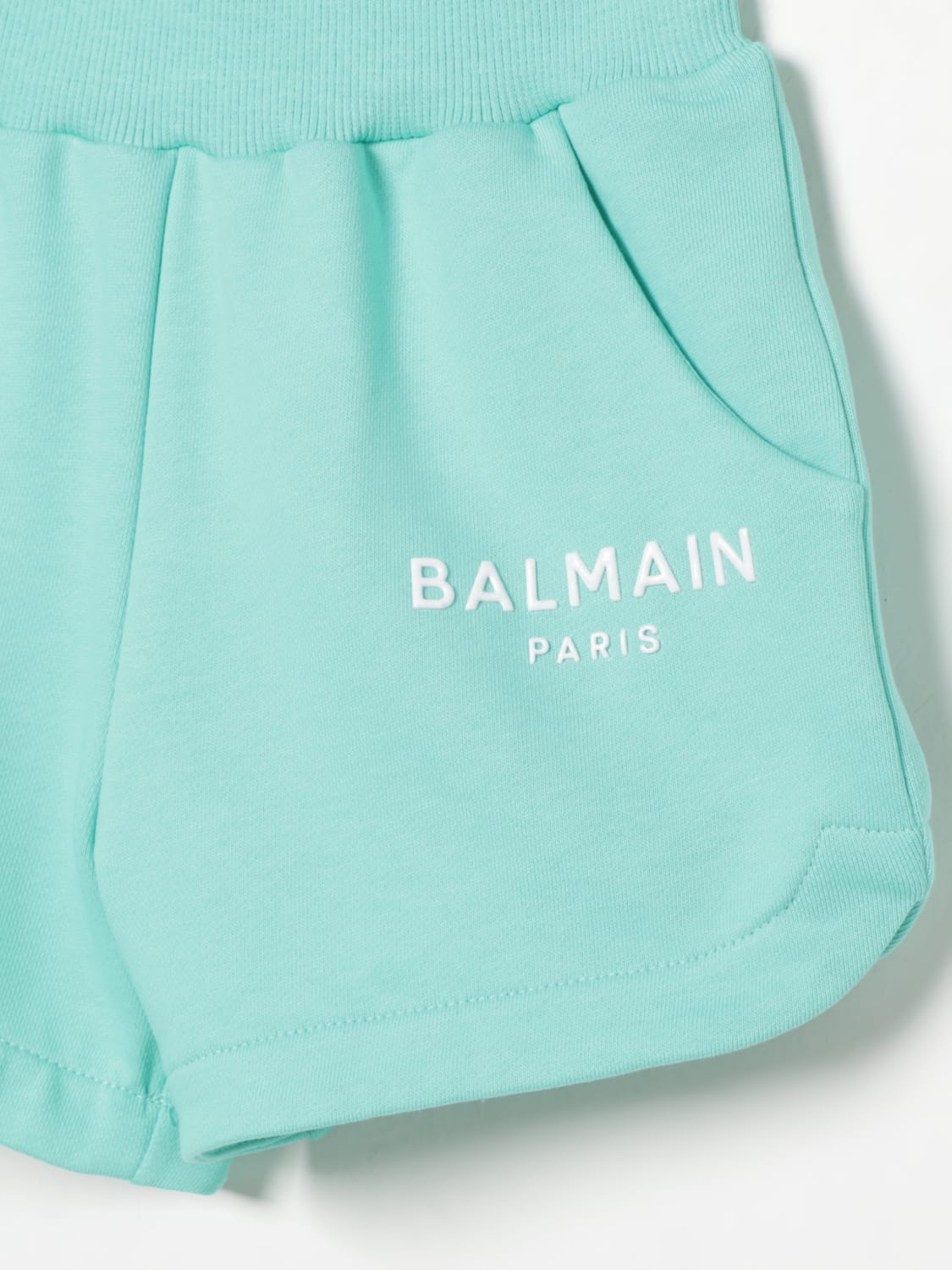 BALMAIN 短裤: 短裤 儿童 Balmain, 绿色 - Img 3