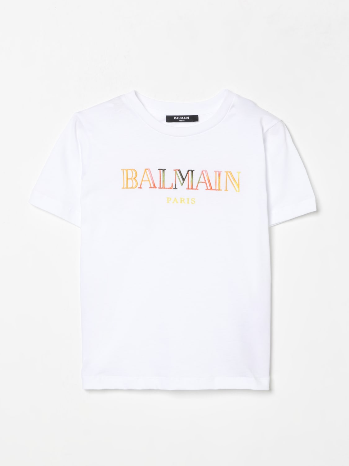 BALMAIN T-SHIRT: T-shirt kids Balmain, White - Img 1