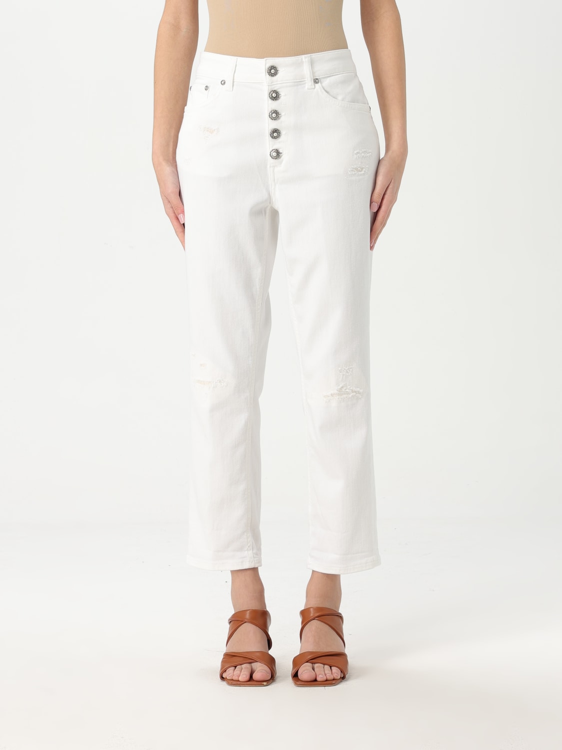 DONDUP JEANS: Jeans woman Dondup, White - Img 1