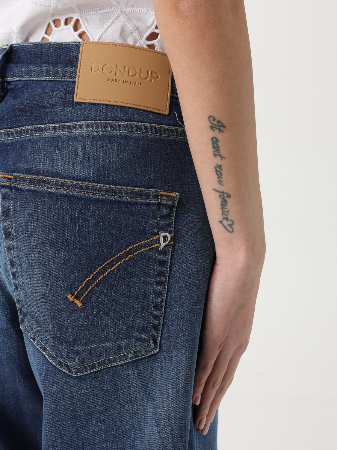 DONDUP VAQUEROS: Vaquero mujer Dondup, Azul Oscuro - Img 3