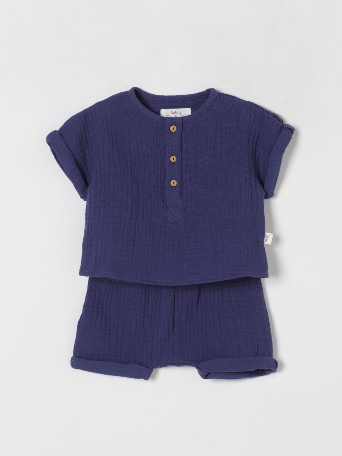 TEDDY & MINOU ENSEMBLE: Robe enfant Teddy & Minou, Bleu - Img 1