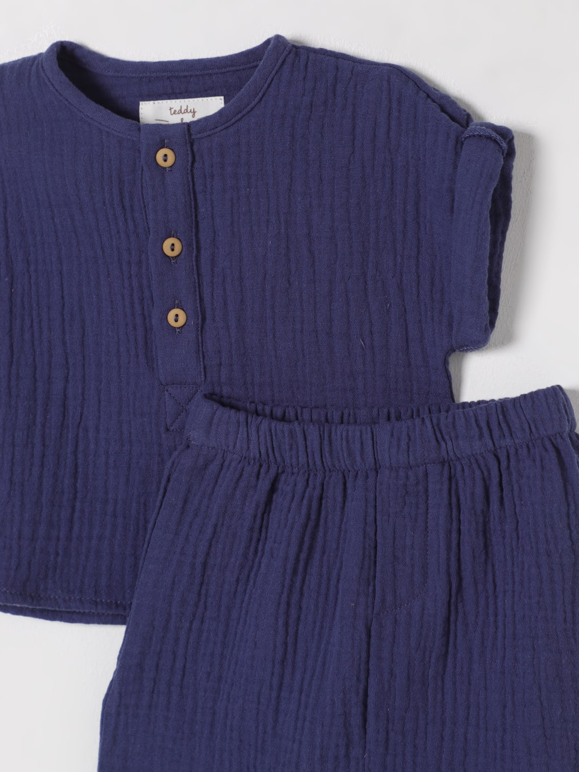 TEDDY & MINOU ENSEMBLE: Robe enfant Teddy & Minou, Bleu - Img 3