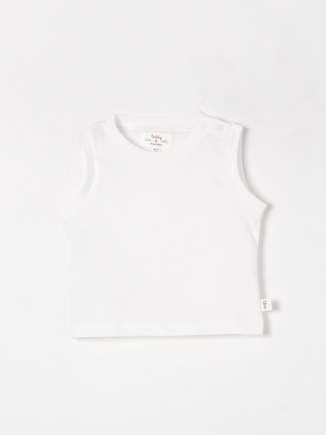 TEDDY & MINOU T-SHIRT: Pullover kinder Teddy & Minou, Weiß - Img 1