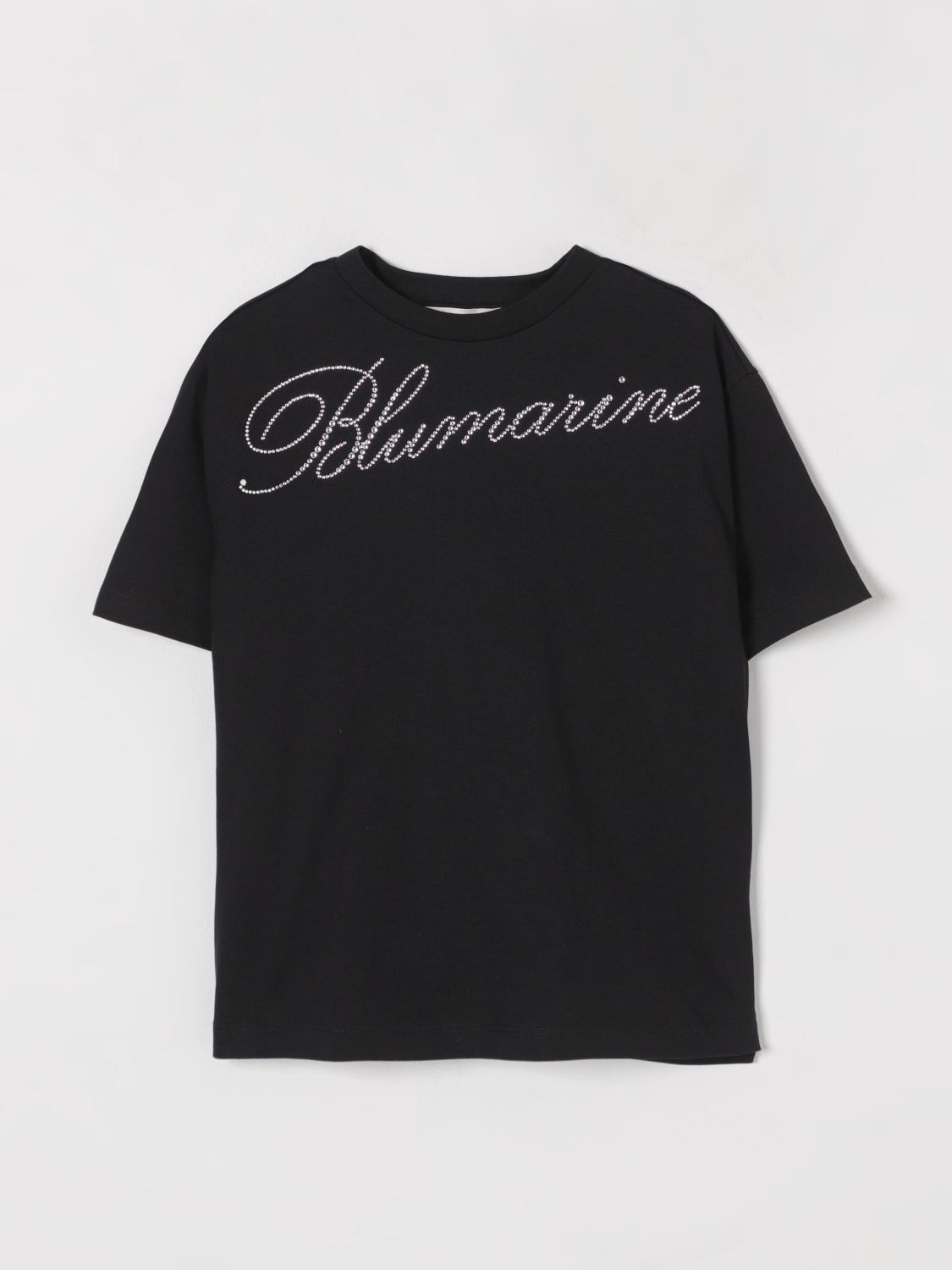 MISS BLUMARINE T-SHIRT: T-shirt kids Miss Blumarine, Black - Img 1