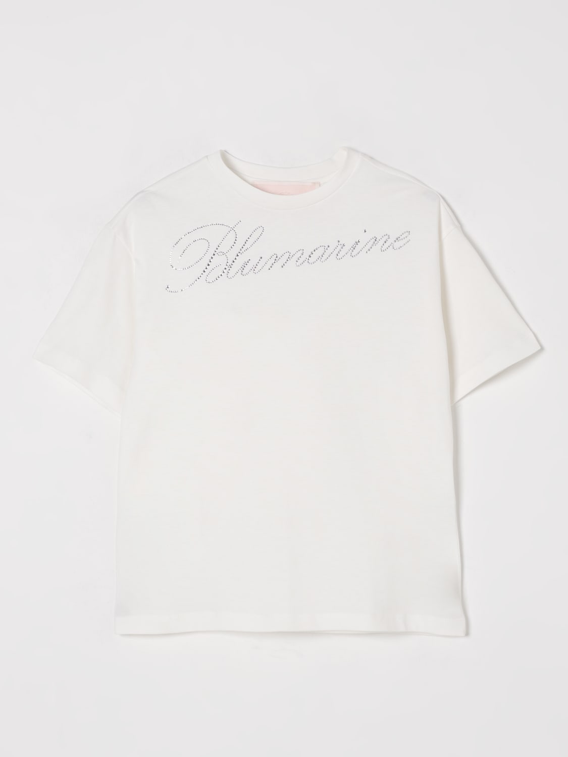 MISS BLUMARINE T-SHIRT: T-shirt kinder Miss Blumarine, Ivory - Img 1