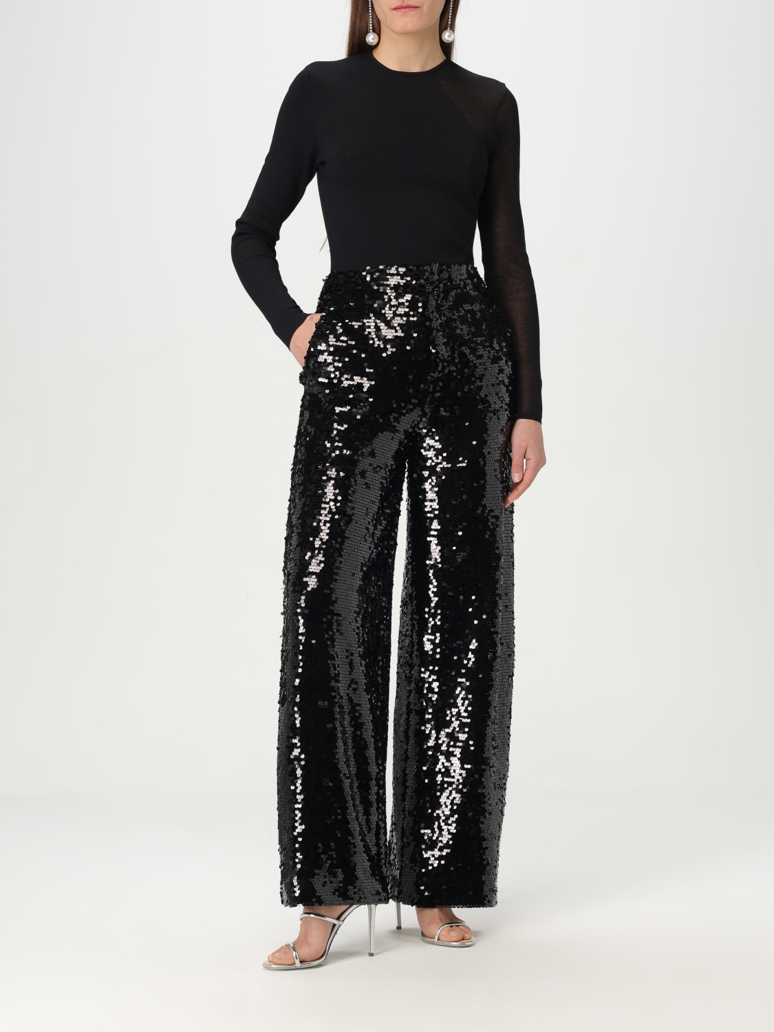 パンツ PHILOSOPHY DI LORENZO SERAFINI Woman Pants Black 03017255 PHILOSOPHY DI LORENZO SERAFINI: Pants woman - Black