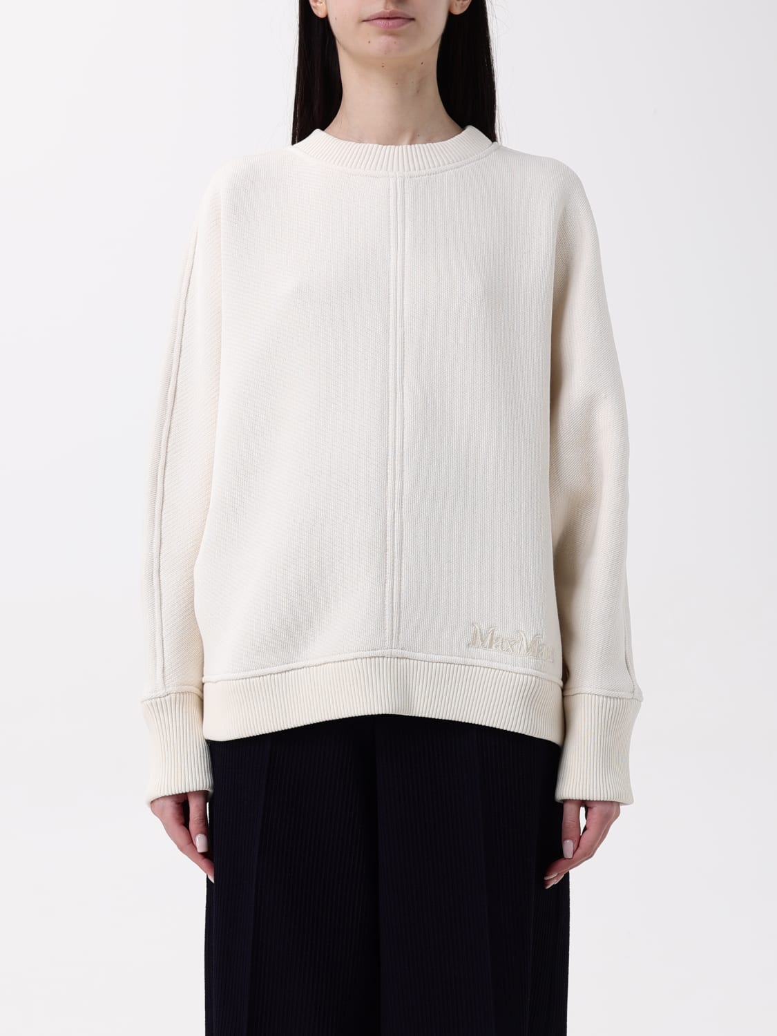 ジャケット MAX MARA Women Hoodies 2511911038600 001 White 1921015806001-b-gary.jpg
