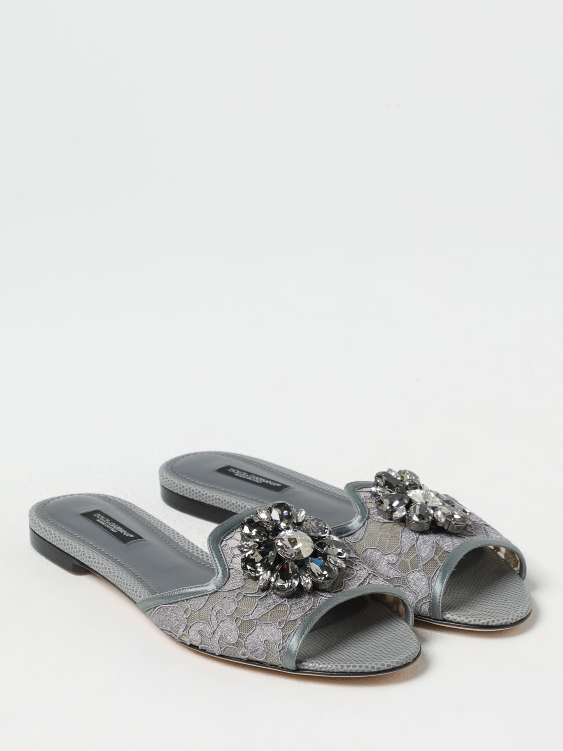 DOLCE & GABBANA: Heeled sandals woman - Grey | Dolce