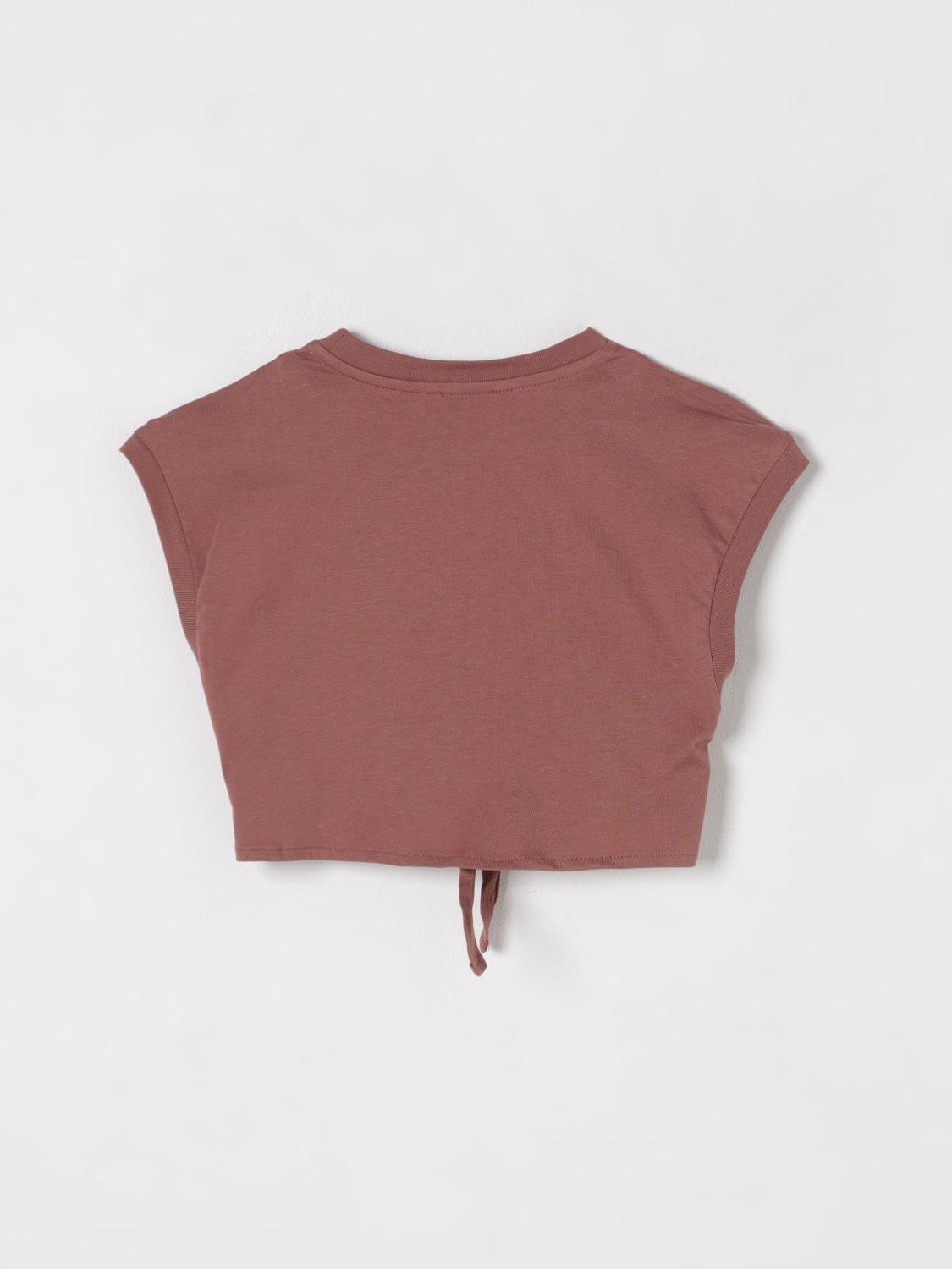 PINKO T-SHIRT: T-shirt in cotone con logo gioiello Pinko, Terra - Img 2