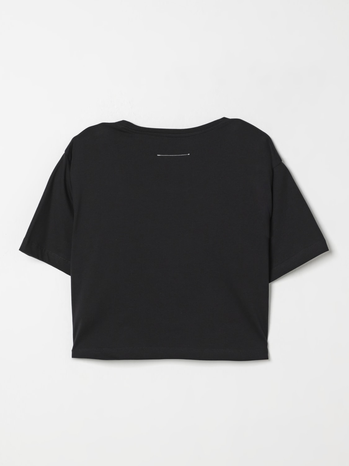 MM6 MAISON MARGIELA T-SHIRT: T-shirt kinder Mm6 Maison Margiela, Schwarz - Img 2