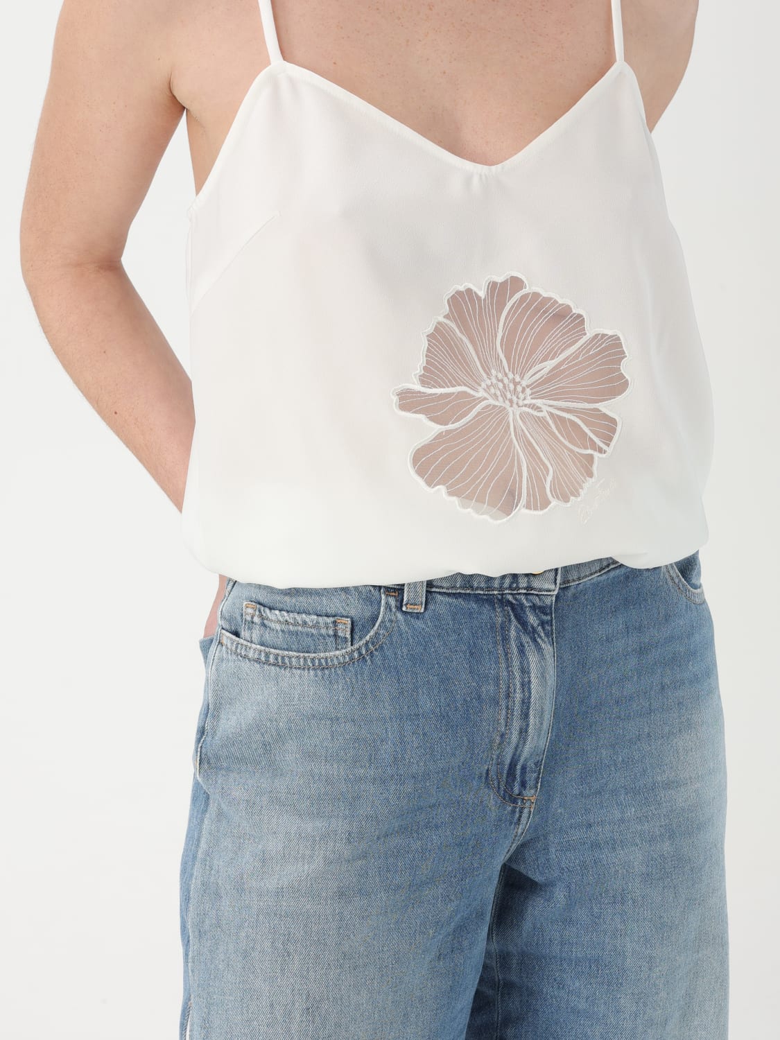 ELISABETTA FRANCHI JUMPSUIT: Jumpsuits woman Elisabetta Franchi, Denim - Img 3