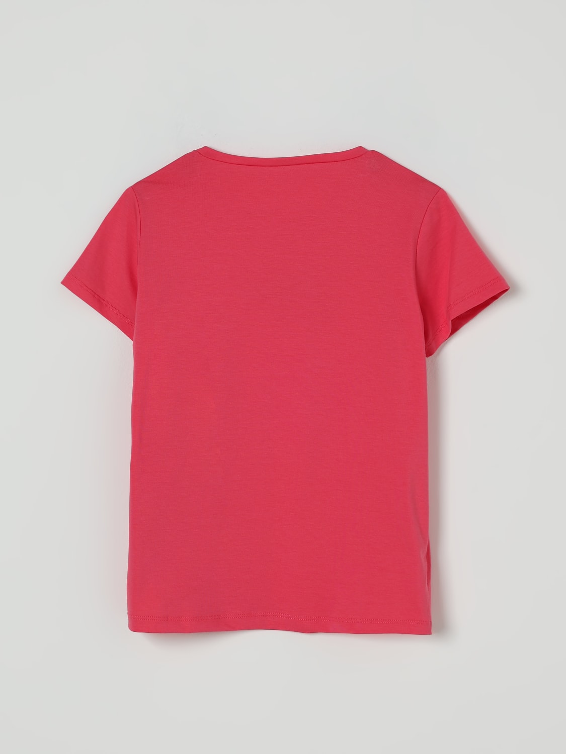 LIU JO T-SHIRT: T-shirt in cotone con logo di strass Liu Jo, Corallo - Img 2