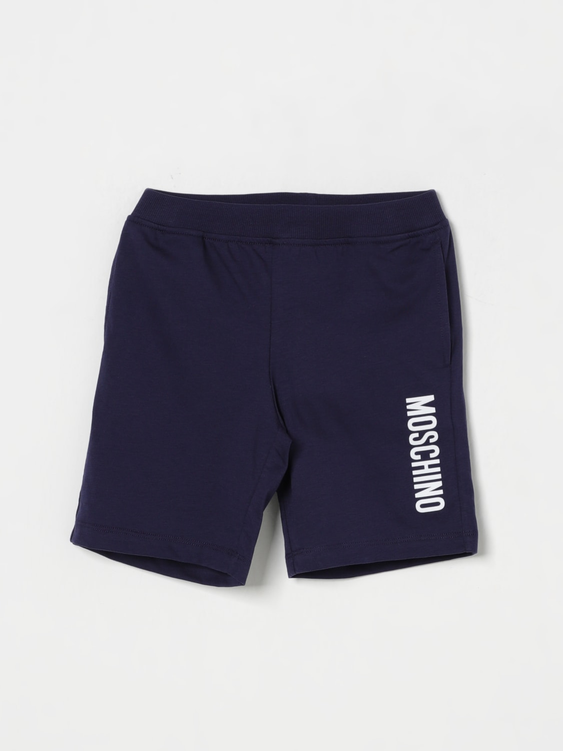 MOSCHINO SHORT: Pantacourt enfant Moschino, Bleu - Img 1