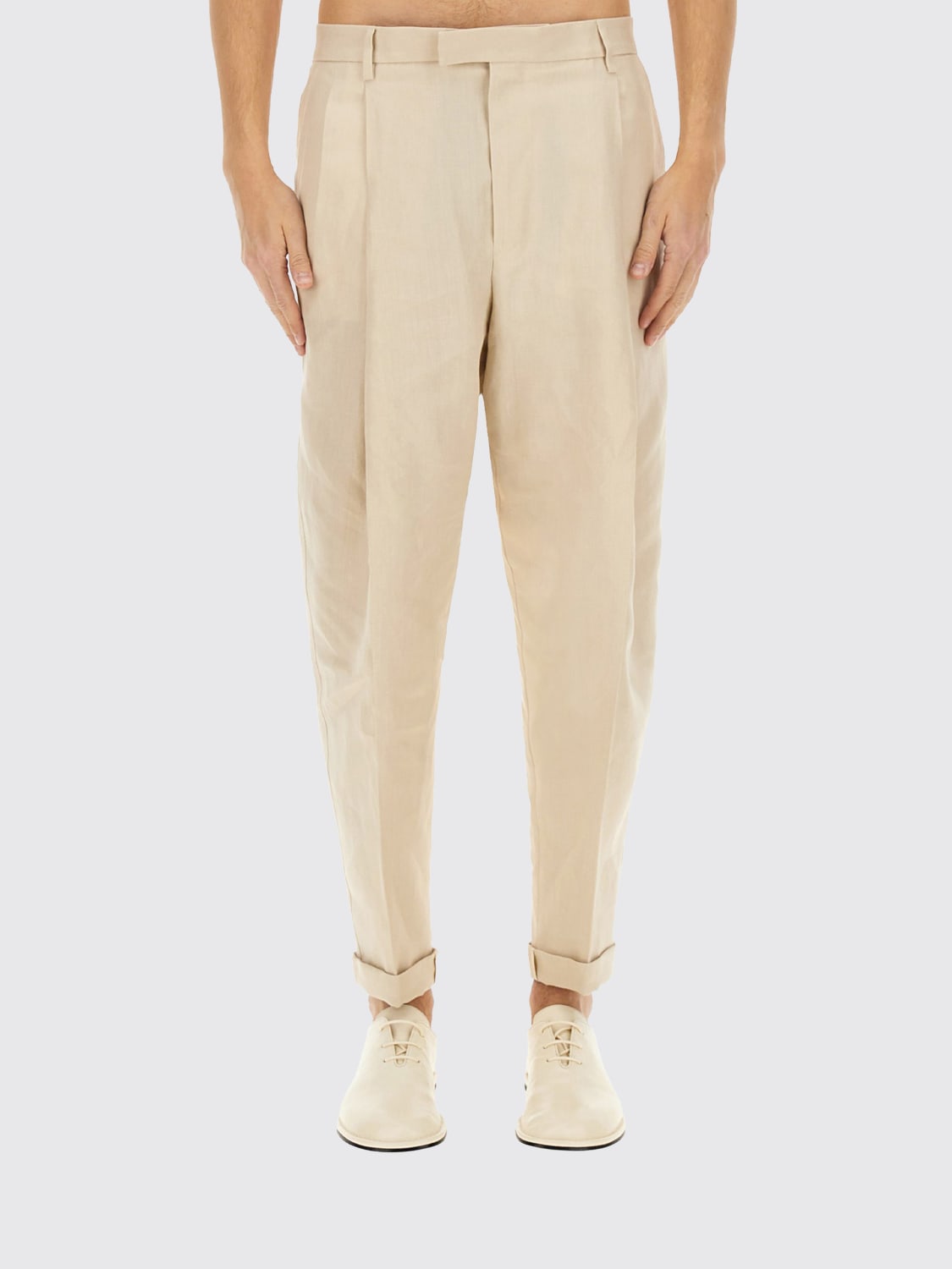 DOLCE & GABBANA PANTS: Pants men Dolce & Gabbana, Beige - Img 1