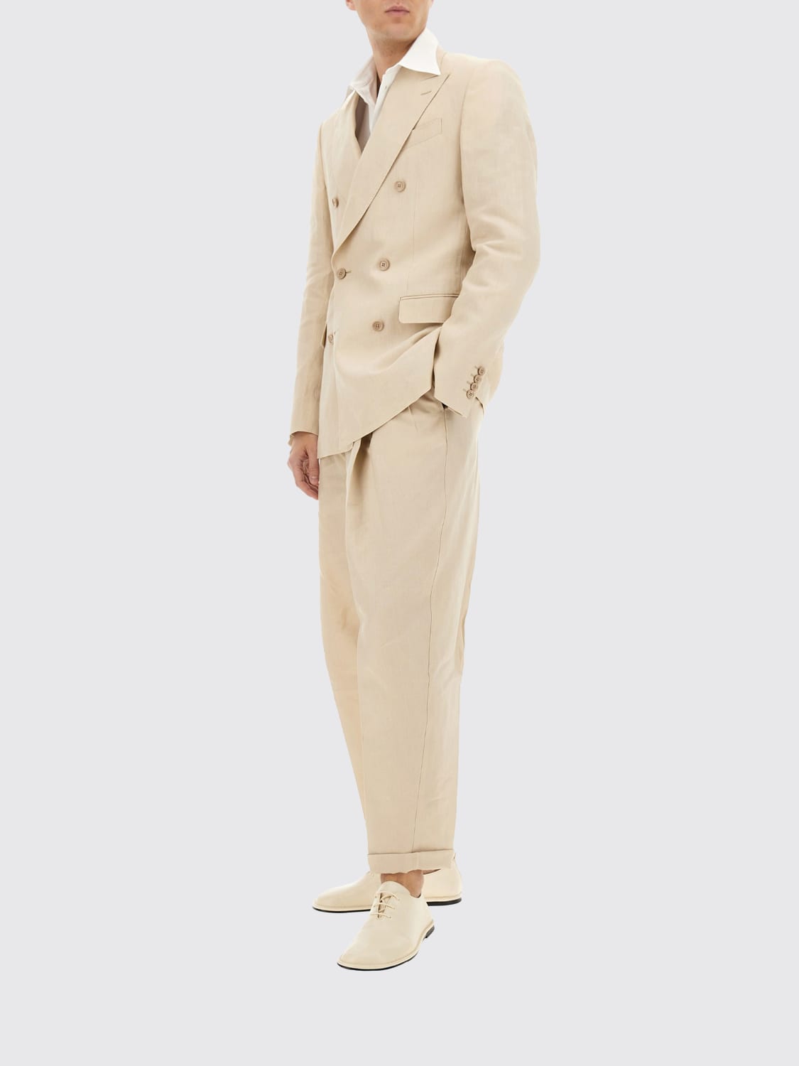 DOLCE & GABBANA PANTS: Pants men Dolce & Gabbana, Beige - Img 2