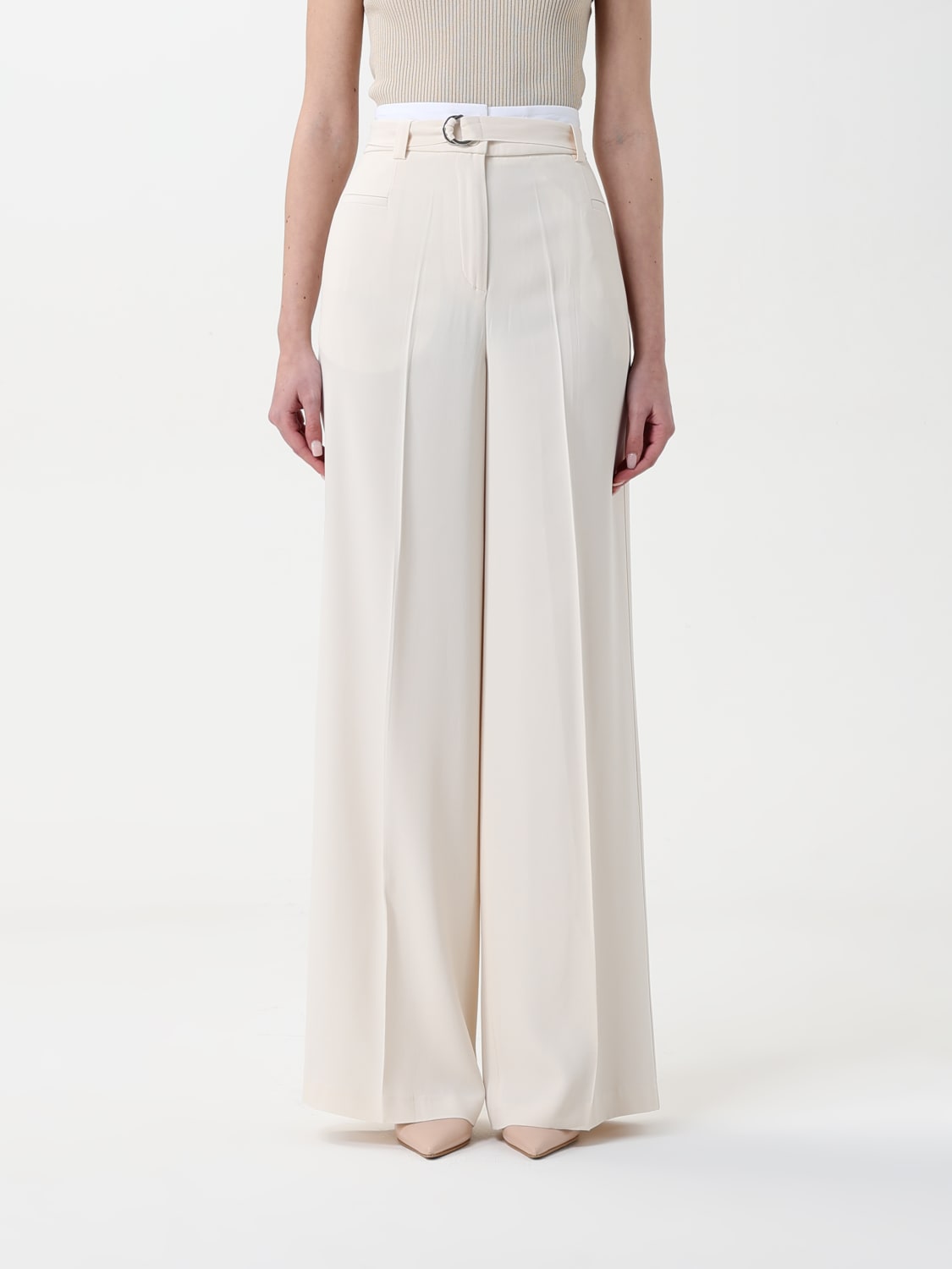 パンツ LIVIANA CONTI Woman Pants Ivory F5SS37 A08-1 LIVIANA CONTI: Pants woman - Ivory | Liviana Conti pants