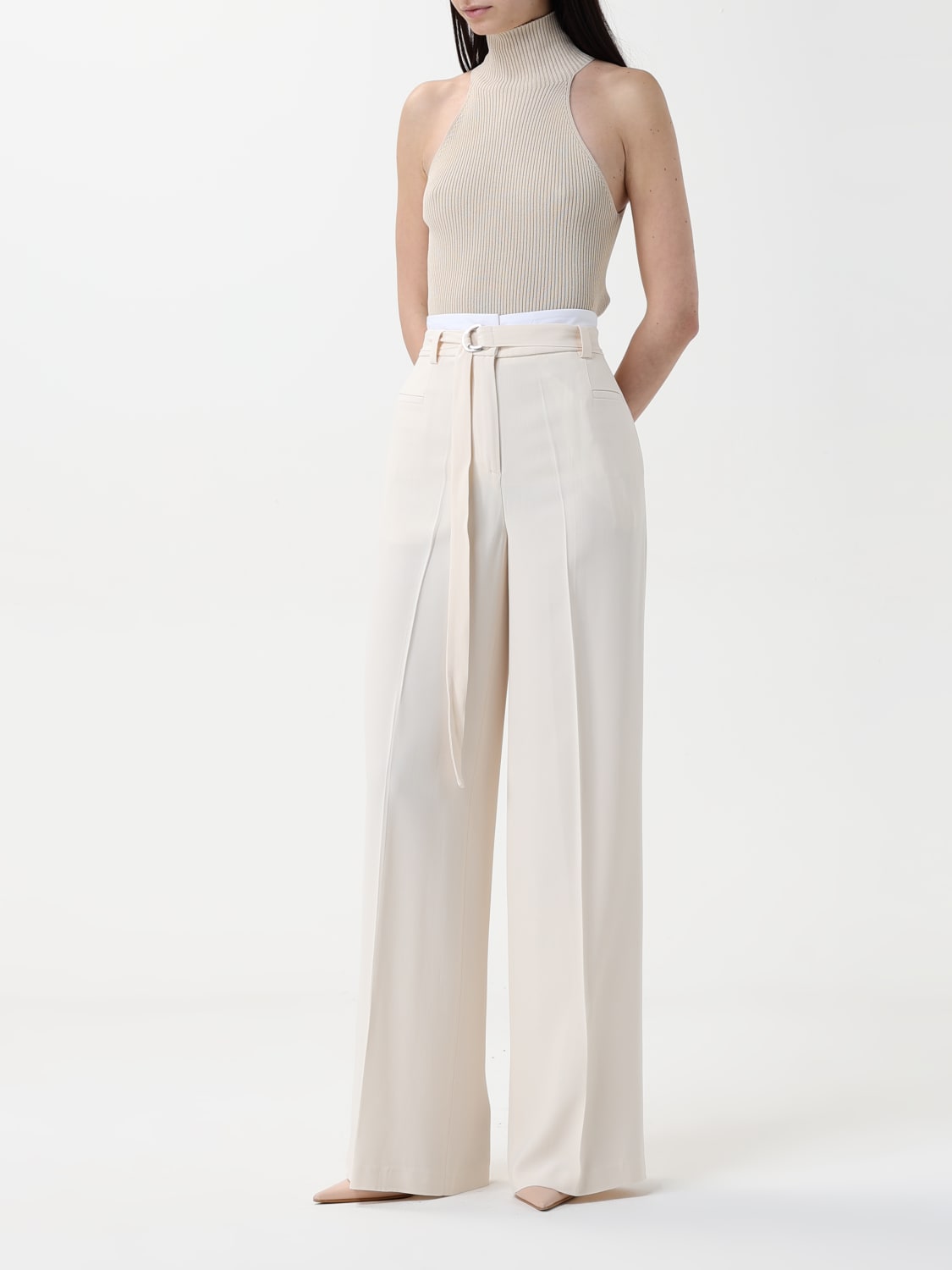 パンツ LIVIANA CONTI Woman Pants Ivory F5SS37 A08-1 LIVIANA CONTI: Pants woman - Ivory | Liviana Conti pants