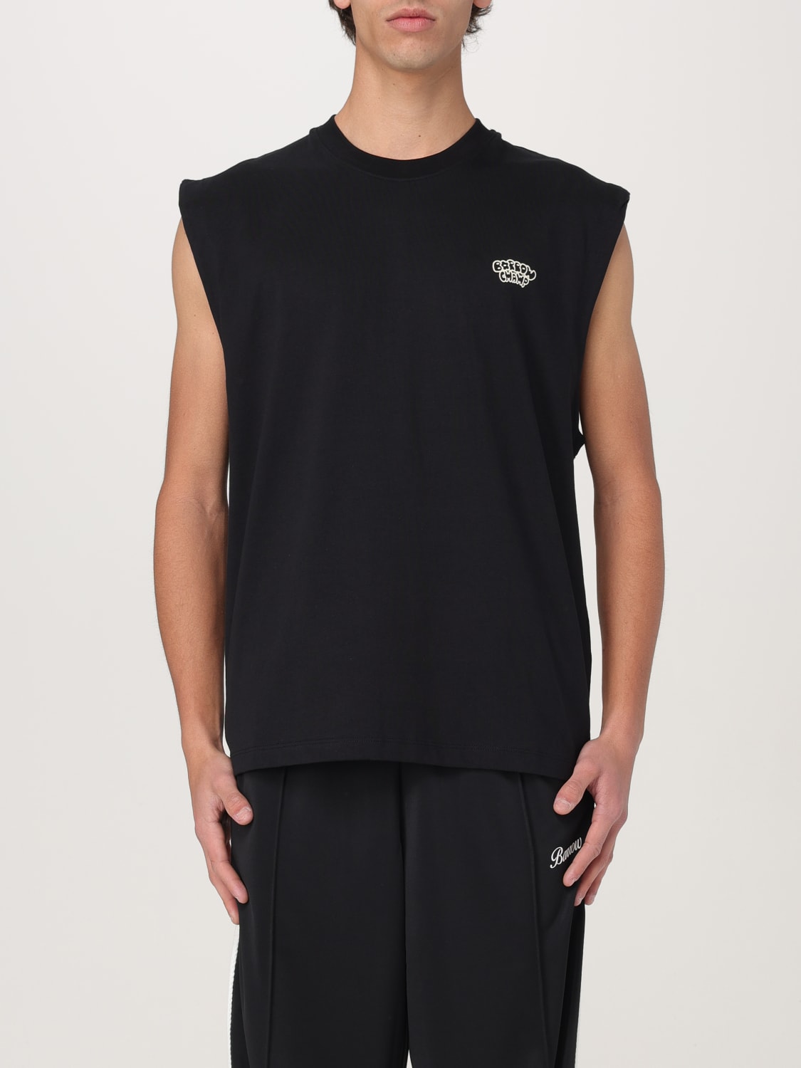 Tシャツ・カットソー BARROW Men T Shirts S5BWUATH161110 Black RARE MENS Barrow Logo Printed Crewneck Tee T-Shirt Black