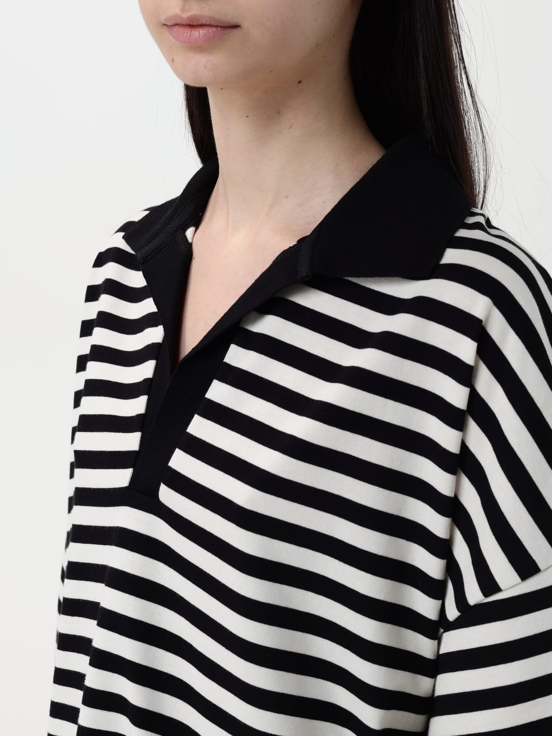 Tシャツ・カットソー DONDUP Woman Polo Shirt White DS027JF0353DXXX 107 DONDUP: Polo shirt woman - White | Dondup polo shirt