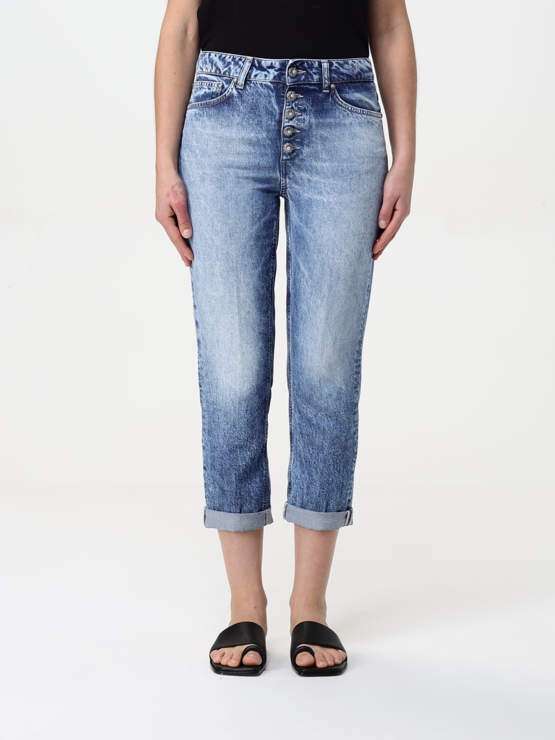 パンツ DONDUP Women Straight Pants DP268BDS0107DHQ9800 Blue DONDUP: Jeans woman - Blue | Dondup jeans DP268BDF0266DIO6