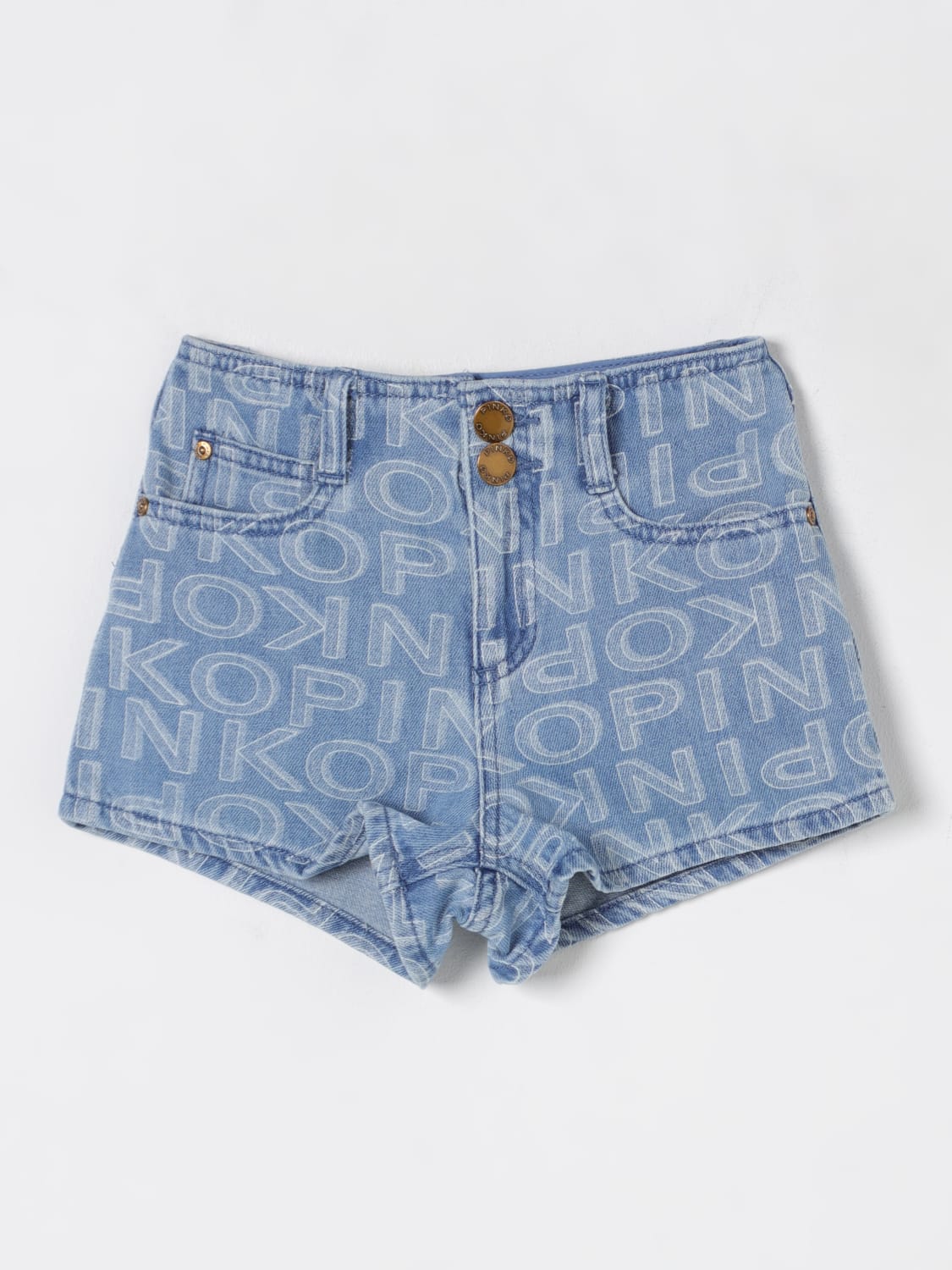 PINKO SHORTS: Short kids Pinko, Denim - Img 1