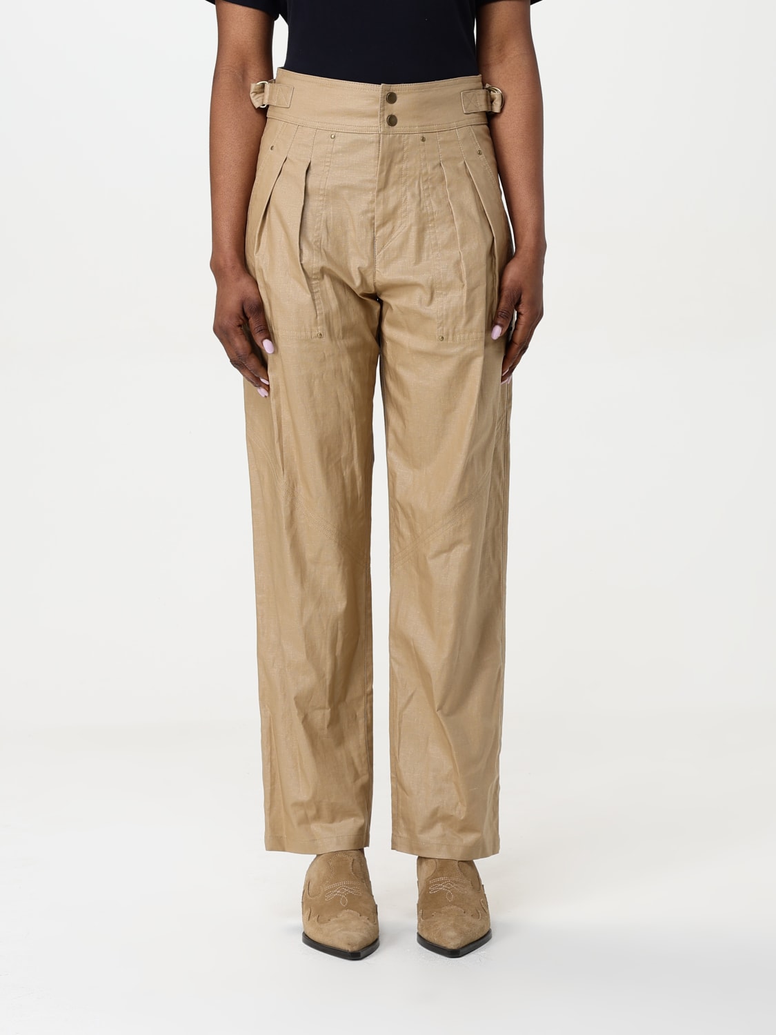ISABEL MARANT フィジーパンツ PA0512FAC1C01I BEIGE ISABEL MARANT: Pants woman - Beige | Isabel Marant pants