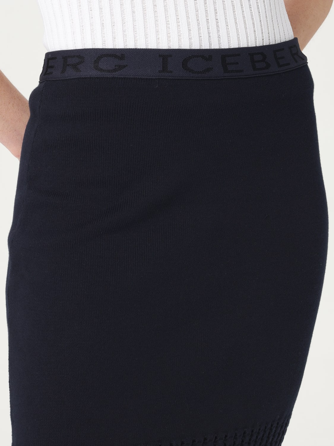 スカート ICEBERG Woman Skirt Blue AC017477 6689 ICEBERG: Skirt woman - Blue | Iceberg skirt AC017477 online