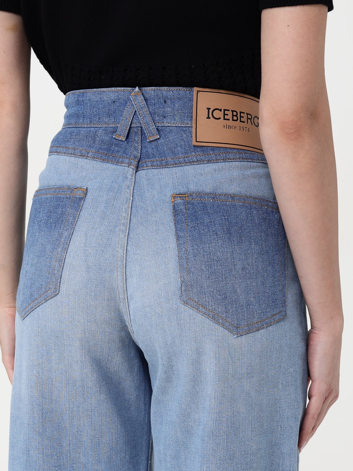 デニム・ジーパン ICEBERG Woman Jeans Denim 2W010086 6001 ICEBERG: Jeans woman - Denim | Iceberg jeans 2W010086 online