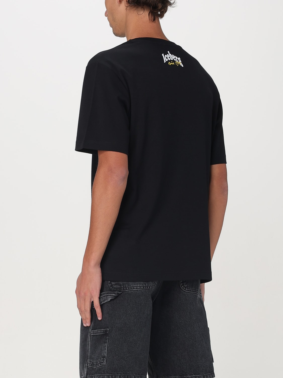 Tシャツ・カットソー ICEBERG Men T-shirt Black F0256307 9000 ICEBERG: T-shirt men - Black | Iceberg t-shirt F0256307