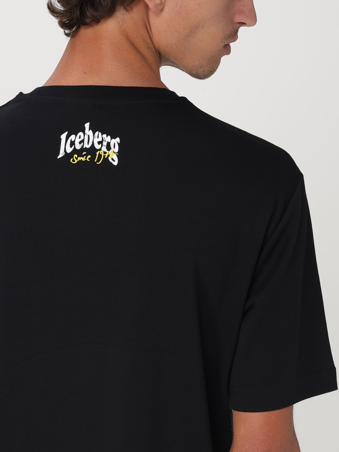 ICEBERG: T-shirt men - Black | Iceberg t-shirt F0256307