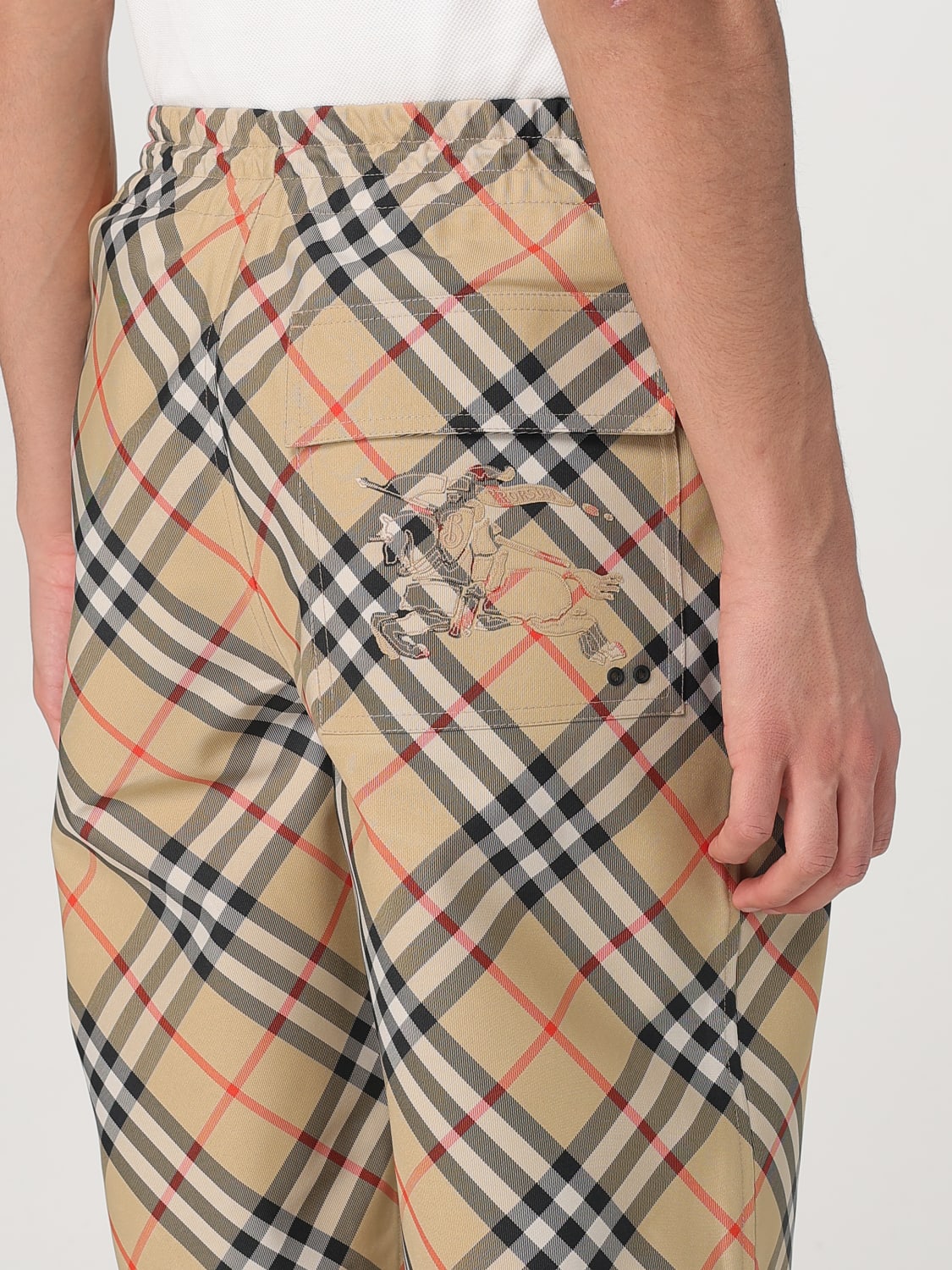 スラックス BURBERRY Men Straight Pants 8105510 B9368 Beige BURBERRY Men Straight Pants 8105510 B9368 Beige (Burberry