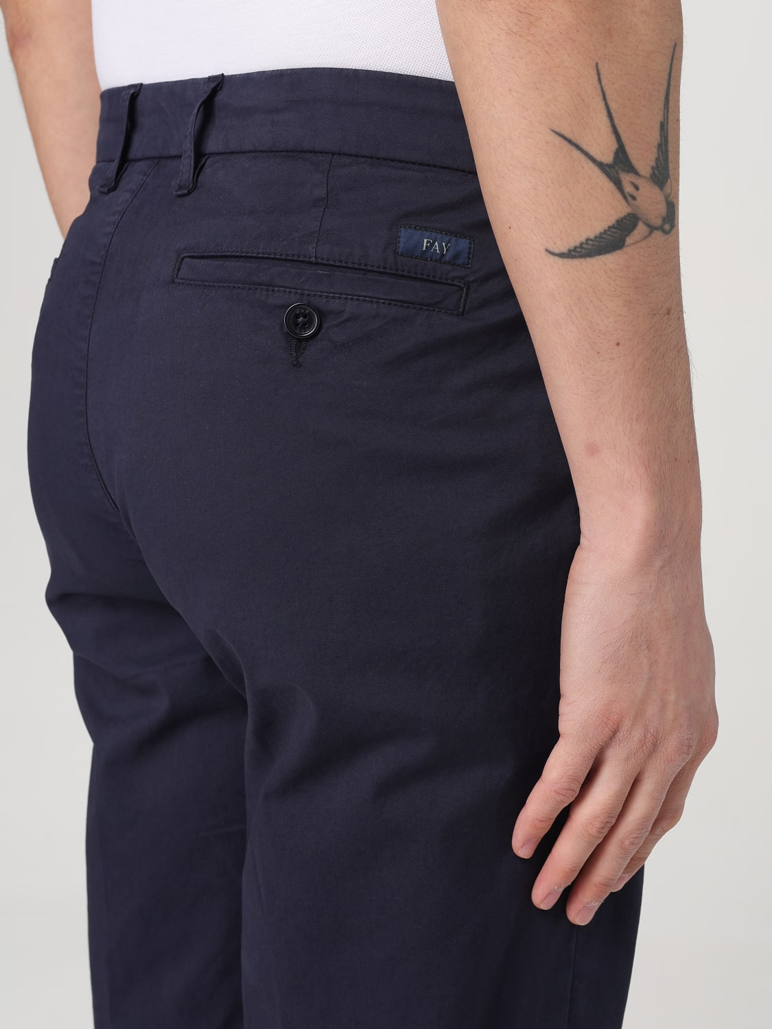 FAY PANTS: Pants men Fay, Blue - Img 3