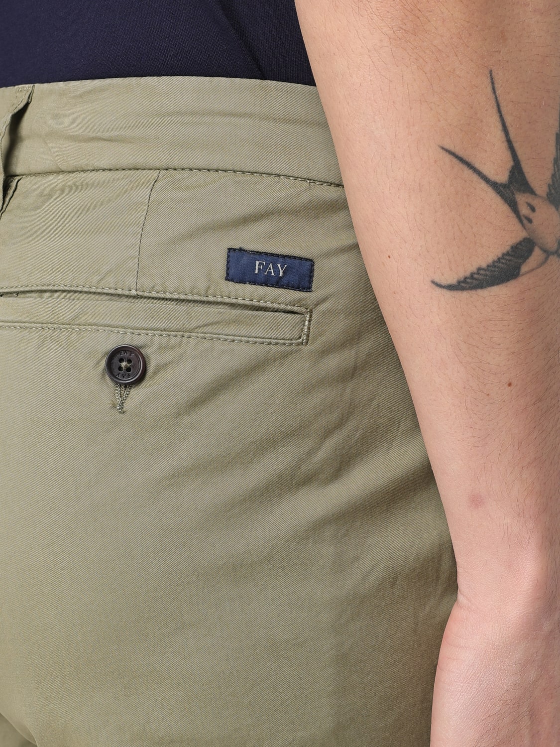 FAY PANTALONES: Pantalón hombre Fay, Verde - Img 3