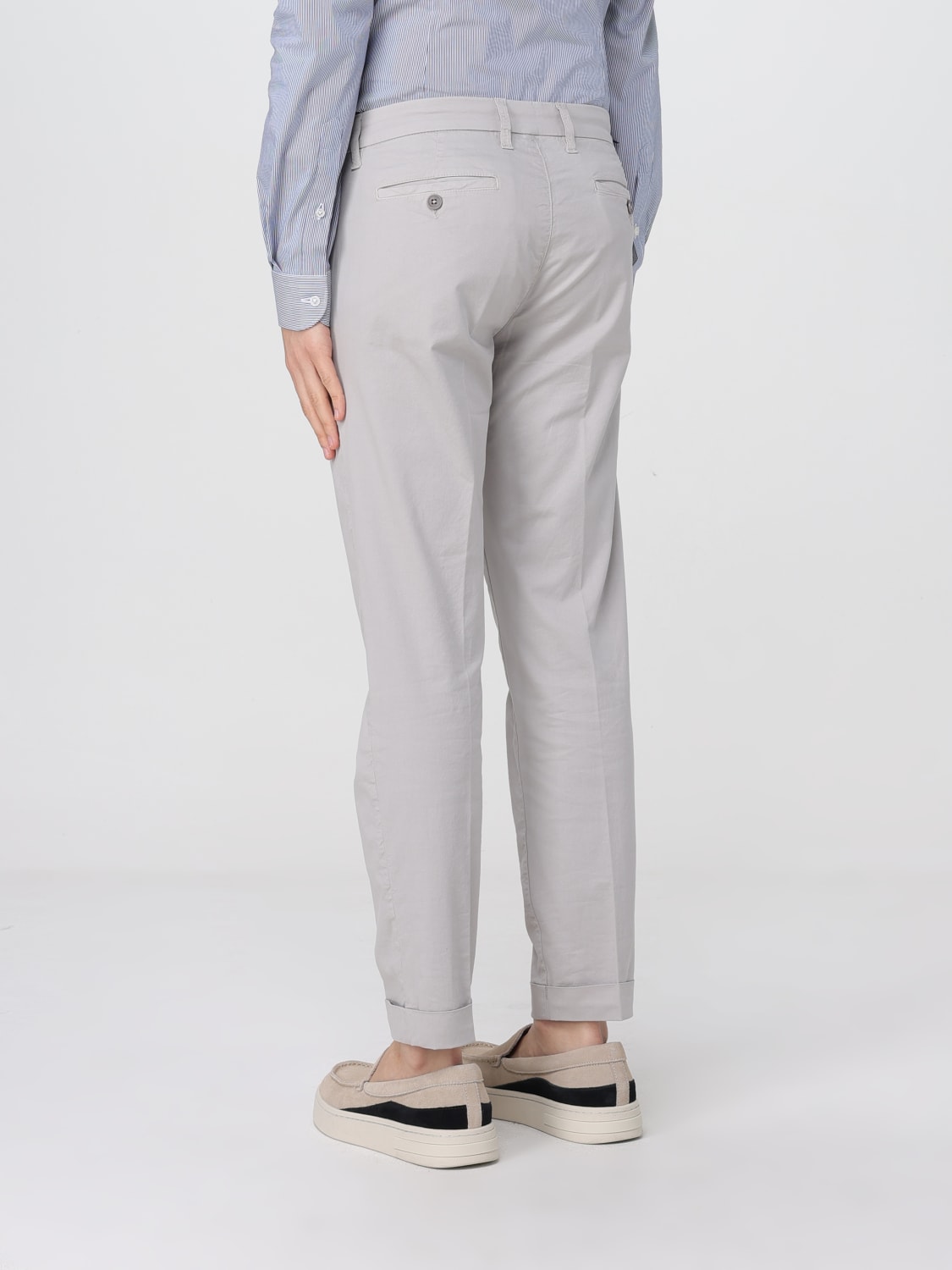 FAY PANTALONI: Pantalone Fay in gabardine , Grigio - Img 2