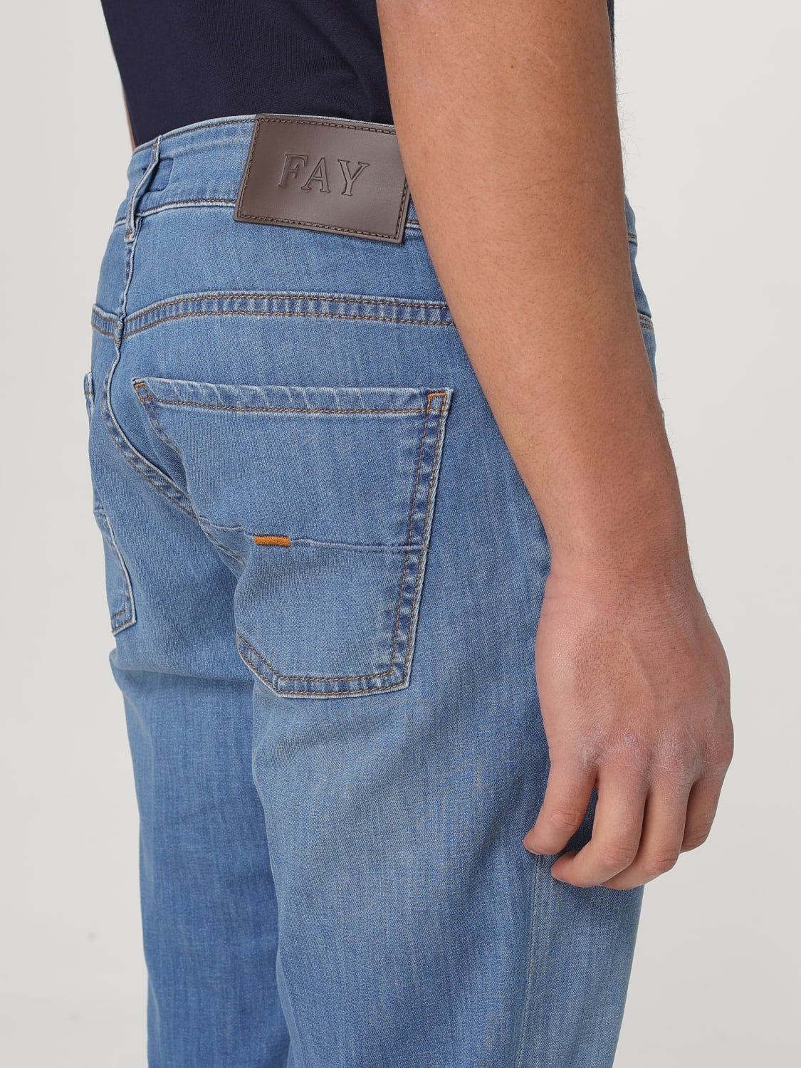 FAY JEANS: Jeans Fay in denim , Blue - Img 3