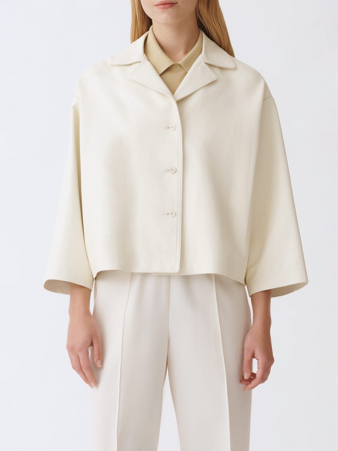 ジャケット FABIANA FILIPPI Woman Jacket Butter PLD265F232L289 0145 FABIANA FILIPPI: cropped jacket - Butter | Fabiana Filippi