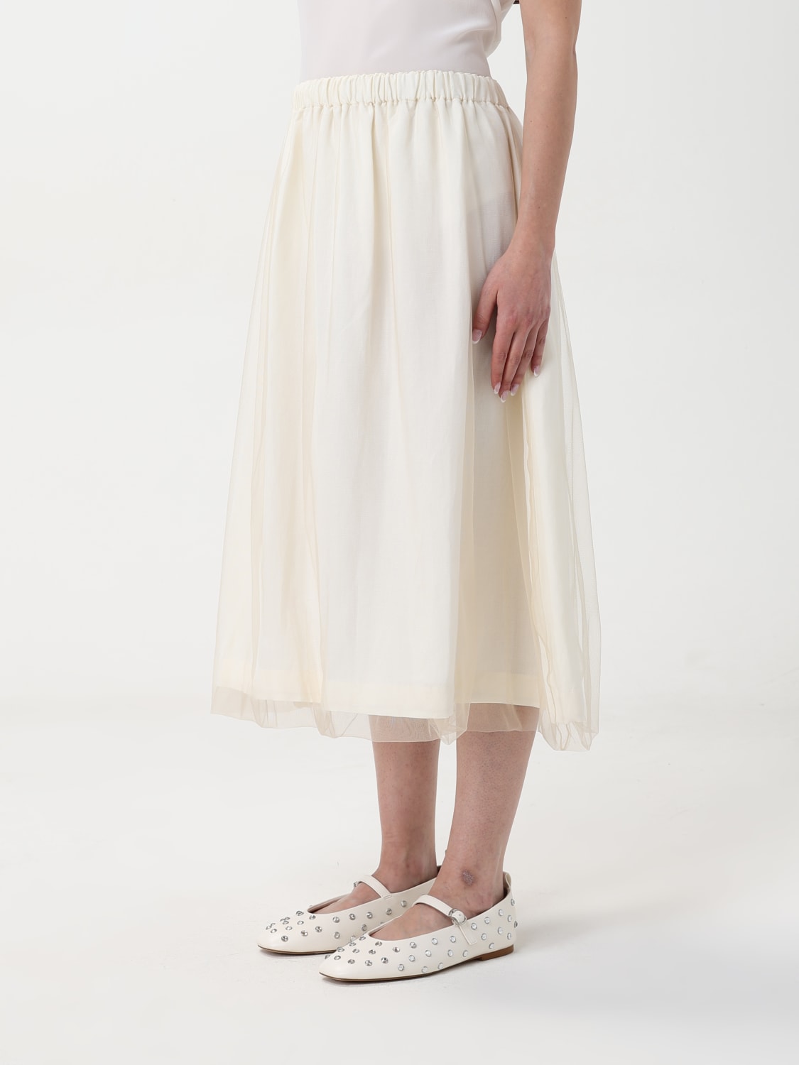スカート FABIANA FILIPPI Woman Skirt White GND275F843D860 VR1 FABIANA FILIPPI: Skirt woman - White | Fabiana Filippi skirt