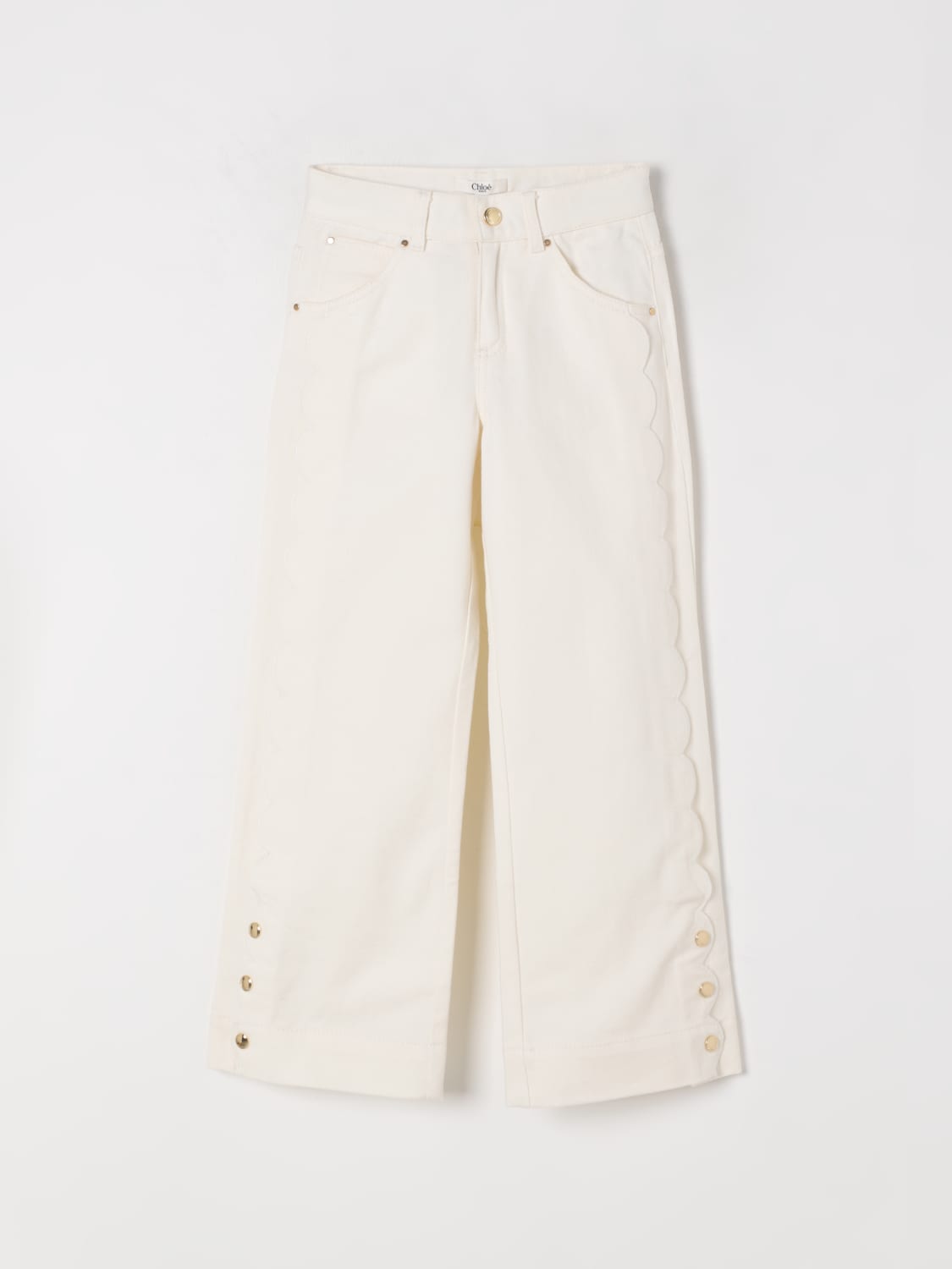 CHLOÉ JEANS: Hose kinder ChloÉ, Weiß - Img 1
