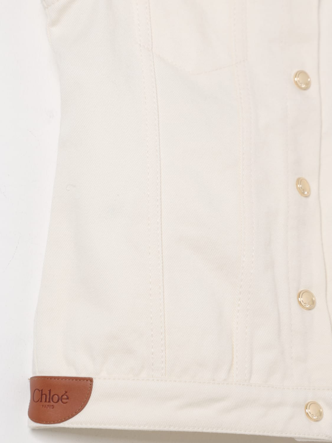 CHLOÉ 外套: 马甲 儿童 ChloÉ, 白色 - Img 3